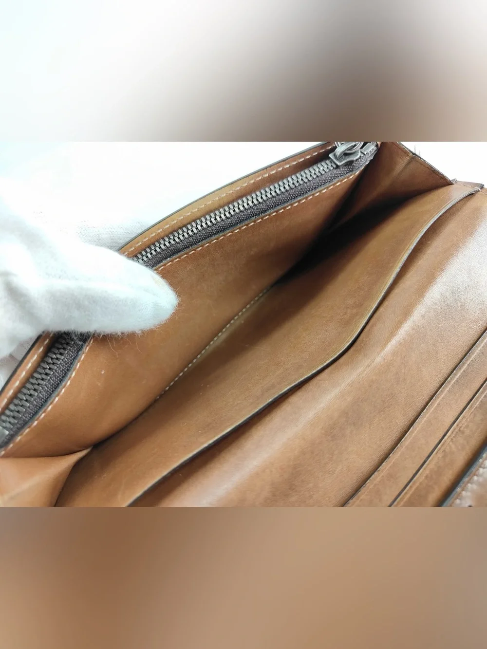 Berluti Paris Embossed Leather Long Wallet - Tan